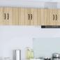 Preview: ARDEBO.de - Küchenhängeschrank mit Regal 2 pcs Sonoma-Eiche 30 x 31 x 40 cm
