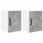 Preview: Küchenhängeschrank mit Regal 2 pcs Beton Grau 30 x 31 x 40 cm