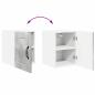 Preview: Küchenhängeschrank mit Regal 2 pcs Beton Grau 30 x 31 x 40 cm