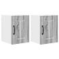 Preview: ARDEBO.de - Küchenhängeschrank 2 pcs Graues Sonoma 30 x 31 x 40 cm