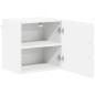 Preview: Küchenhängeschrank 2 pcs Weiß 40 x 31 x 40 cm Holzwerkstoff