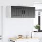 Preview: Küchenhängeschrank 2 pcs Schwarz 50 x 31 x 40 cm Holzwerkstoff