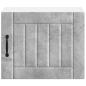 Preview: Küchenhängeschrank mit Regal 2 pcs Beton Grau 50 x 31 x 40 cm