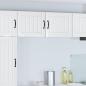 Preview: ARDEBO.de - Wandschrank LUCCA 2 stk. Hochglanz Wei? Holzwerkstoff