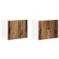 Preview: Küchenhängeschrank 2 pcs Altholz 50 x 31 x 40 cm Holzwerkstoff