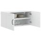 Preview: Küchenhängeschrank Hochglanz Weiß 80 x 31 x 40 cm Holzwerkstoff