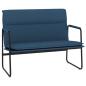 Preview: Sitzbank Blau 100x64x80 cm Stoff
