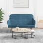 Preview: ARDEBO.de - Sitzbank Blau 110x76x80 cm Samt