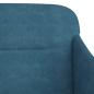 Preview: Sitzbank Blau 110x76x80 cm Samt