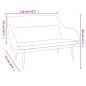 Preview: Sitzbank Blau 110x76x80 cm Samt