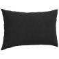 Preview: Sofakissen 2 pcs Schwarz 50 x 30 cm Cordstoff