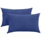 Preview: Sofakissen 2 pcs Polizeiblau 50 x 30 cm Cordstoff