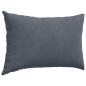 Preview: Sofakissen 2 pcs Dunkelgrau 60 x 40 cm Cordstoff