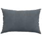 Preview: Sofakissen 2 pcs Dunkelgrau 60 x 40 cm Cordstoff