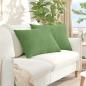 Preview: ARDEBO.de - Sofakissen 2 pcs Hellgrün 70 x 50 cm Cordstoff