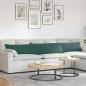 Preview: ARDEBO.de - Sofakissen 2 pcs Dunkelgrün 200 x 40 cm Cordstoff