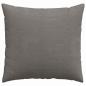Preview: Sofakissen 2 Stück Hellgrau 45 x 45 cm Cordstoff
