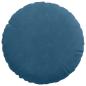 Preview: Sitzkissen 2 pcs Blau Ø 40 x 13 cm Samt