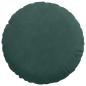 Preview: Sitzkissen 2 pcs Dunkelgrün Ø 40 x 13 cm Samt