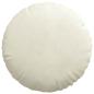 Preview: Sitzkissen 2 pcs Creme Ø 40 x 13 cm Samt