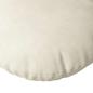 Preview: Sitzkissen 2 pcs Creme Ø 40 x 13 cm Samt