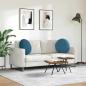 Preview: Sitzkissen 2 pcs Blau Ø 40 x 13 cm Samt