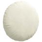 Preview: Sitzkissen 2 pcs Creme Ø 40 x 13 cm Samt