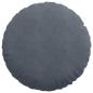 Preview: Sitzkissen 2 pcs Dunkelgrau Ø 40 x 13 cm Samt