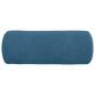 Preview: Bolsterkissen 2 pcs Blau Ø 15 x 40 cm Cordstoff