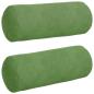 Preview: Bolsterkissen 2 pcs Hellgrün Ø 15 x 40 cm Cordstoff