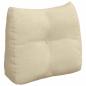 Preview: Rücken Kissen Creme 60 x 24 x 50 cm Stoff