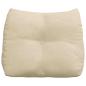 Preview: Rücken Kissen Creme 60 x 24 x 50 cm Stoff