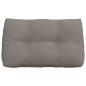 Preview: Rücken Kissen Taupe 80 x 24 x 50 cm Stoff