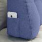 Preview: Rücken Kissen Jeans blau 80 x 24 x 50 cm Stoff