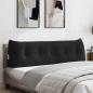 Preview: ARDEBO.de - Rücken Kissen Schwarz 160 x 24 x 50 cm Samt