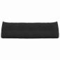Preview: Rücken Kissen Schwarz 160 x 24 x 50 cm Samt