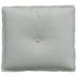 Preview: Rücken Kissen Hellgrau 50 x 45 cm Cordstoff