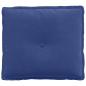 Preview: Rücken Kissen Polizeiblau 50 x 45 cm Cordstoff