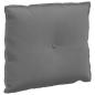 Preview: Rücken Kissen Dunkelgrau 60 x 50 cm Mikrofaserstoff