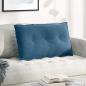 Preview: ARDEBO.de - Rücken Kissen Blau 80 x 50 cm Cordstoff