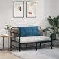 Preview: Rücken Kissen Blau 100 x 50 cm Cordstoff