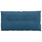 Preview: Rücken Kissen Blau 100 x 50 cm Cordstoff