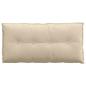Preview: Rücken Kissen Creme 100 x 50 cm Mikrofaserstoff