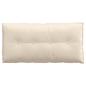 Preview: Rücken Kissen Beige 100 x 50 cm Mikrofaserstoff