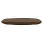 Preview: Rücken Kissen Braun 120 x 19 x 50 cm Stoff