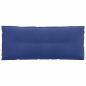 Preview: Rücken Kissen Polizeiblau 120 x 50 cm Cordstoff