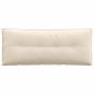 Preview: Rücken Kissen Beige 120 x 50 cm Mikrofaserstoff