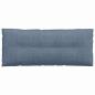 Preview: Rückenkissen Blau 120 x 50 cm Cordstoff