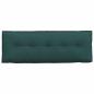 Preview: Rücken Kissen Dunkelgrün 140 x 19 x 50 cm Stoff