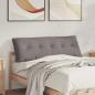 Preview: ARDEBO.de - Rücken Kissen Taupe 140 x 19 x 50 cm Stoff